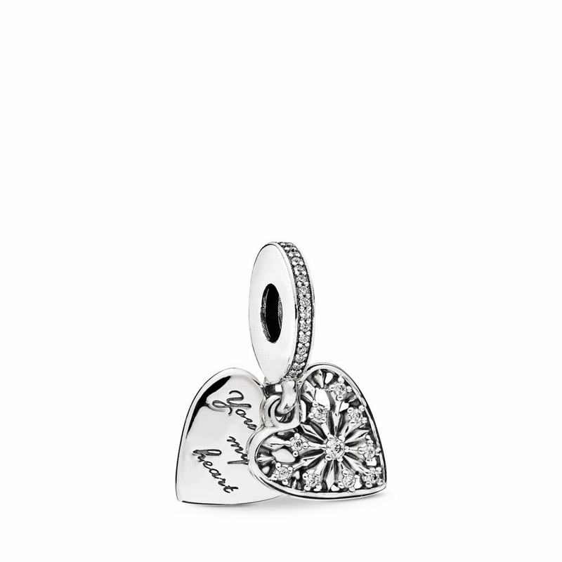 Pandora Australia Heart of Winter Dangle Charm - Sterling Silver | ZUCKXR628